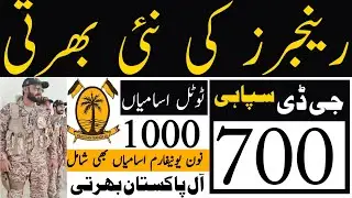 Pakistan rangers jobs GD Soldier and Non Uniform 800+ vacancies (NOC) issue Goverment pakistan