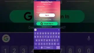 login & sign up screen Makeroid