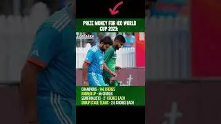 Prize Money For ICC World Cup 2023🔥#viral #icc #cricket #bcci #trending