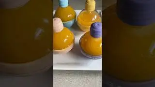 Fresh Orange Juice Ice Balls🍊| No Sugar | Quick Recipe #asmr #orangejuice #juice #shorts