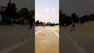 All cone touched 😢. #wheelwaves #inlineskating #skating #shorts