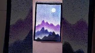 Easiest Painting With Toothbrush 😱🪥 #shorts#shortvideo #ytshorts
