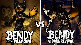 BATIM Vs. BATDR Design Characters Comparison - Bendy and the Dark Revival