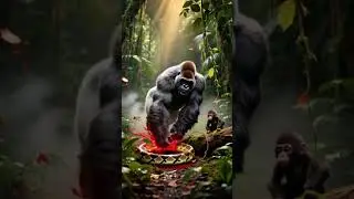 gorilla Vs snake fight  ❗❗ #gorilla #snake