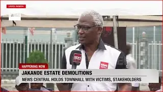 News Central's MD, Kayode Akintemi, speaks with victims of the Jakande Estate demolition.
