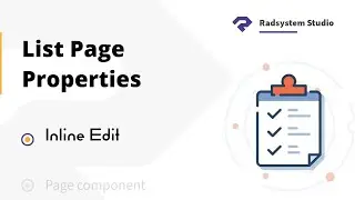 Inline Edit Configuration in List Page Properties | RadSystems