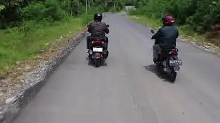 Jalanan Kampung Pamar Pameu menuju Geumpang