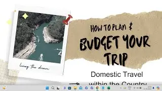 How to Plan & Budget your Domestic Trip #tripplanner #tripplan #tripplanning #travelbudget #travel