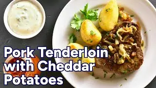 Pork Tenderloin Wrapped in Bacon with Smoked Cheddar Potatoes au Gratin | KCTS 9 Cooks