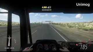 Forza horizon 5 Mercedes Benz 3 trucks top speed