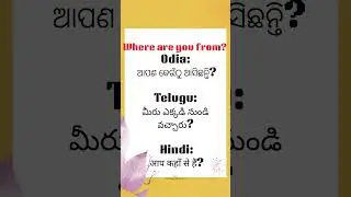 Greetings & Introductions      [LEARN MULTIPLE LANGUAGES THROUGH TRANSLATION .PART 2]