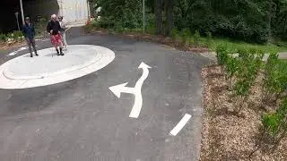 Navigating the Custis Trail Roundabout on a Triple (foul langauge warning)