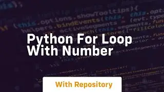 python for loop with number