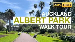 Albert Park Walk Tour - Auckland, New Zealand [4K HDR]