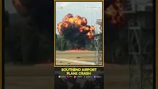 London Plane Crash: Smoke Seen Billowing Near Southend Runway Following Small Plane Crash | WION