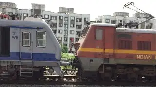 Brand New MEMU with TKD WAP4 - Indian Railways.