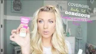❤ NEW Covergirl Ready Set Gorgeous Foundation, Concealer & Powder Review & Application ❤