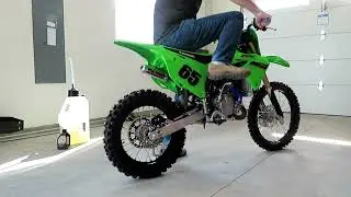 KX112 - First Start - Pro Circuit Works Pipe and R-304 Shorty - Boyesen RAD Valve - VHM Head