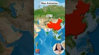 India vs China Comparison | Map Animation Canva Tutorial