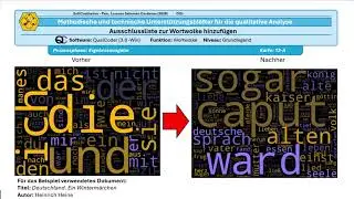 QualCoder 3.8: Stoppwortliste zur Wortwolke hinzuf&uuml;gen
