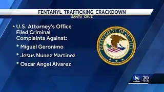 3 facing federal fentanyl trafficking charges in Santa Cruz County