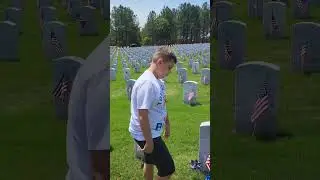 Memorial Day. Visiting Uncle Joel. #memorialday #army #specialneeds #love #family #sad #shorts#short