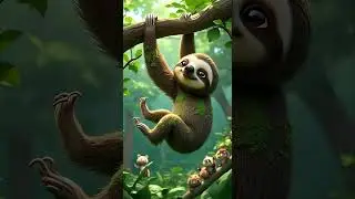 Sloths Are Super Slow! 🦥 | Fun Animal Facts for Kids #shorts
