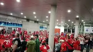 Switzerland fan celebration @ ice hockey championship 2024 prague