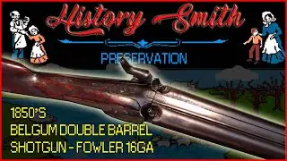 1850's BELGIUM 16GA DOUBLE BARRELLED SHOTGUN PRESERVATION. #historysmith #blackpowder #muzzleloading