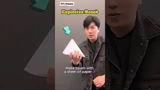 Loud Paper B*mb Hack 😳💣 , How To Make an Air Pocket , Homemade Paper Popper Tutorial #shorts #craft