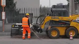 Simex RW 500 Wheel Saw at work in Milan: fiber optic installation