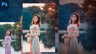 Dramatic Color Grading Effect in Photoshop | PHOTOSHOP Photo editing Red, Blue Color Effect Grading