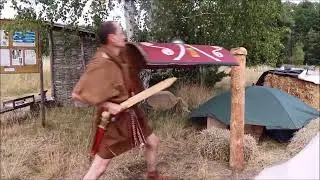 Ausbildung eines Legion&auml;rs am Stiepes (Pfahl)