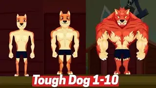 Tough Man Dog App Game Gameplay Walkthrough Level 1-10 iOS, Android Offline Online Hack Muscle Funny