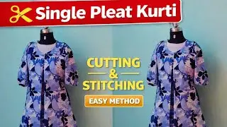FRONT PLEET KURTI CUTTING / pleeted kurti 