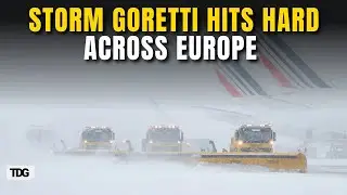 Snow And Ice Bring Travel Havoc Across Europe Winter Storm Airports Ground Flights