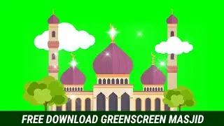 Greenscreen Masjid Vector HD