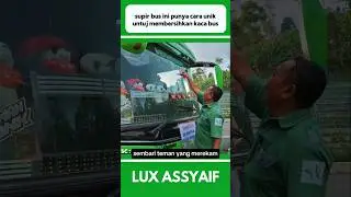 SUPIR BUS INI PUNYA CARA UNIK UNTUK MEMBERSIHKAN KACA BUS #shorts
