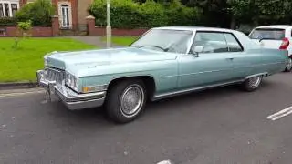 Beautiful Cadillac Deville coupe '73 472 Ci V8 engine sound ❤