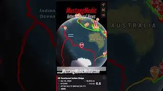 BREAKING NEWS🚨 6.6 EARTHQUAKE in the Southeast Indian Ocean Ridge