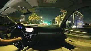 POV 360 Relaxing Night Drive Dubai VW Teramont Comfortline