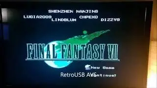 RetroUSB AVS vs Super Retro Trio vs NES - Running Final Fantasy 7 demake