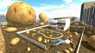 Franklin Grows a Giant Potato That Covers His Entire House In Indian Bike Driving 3D