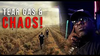 ICE RAIDS FARM IN CALIFORNIA.. 40mm military-style TEAR GAS DEPLOYED ON PROTESTERS.