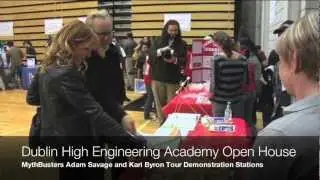Dublin High School Engineering Academy Open House MythBusters Tour
