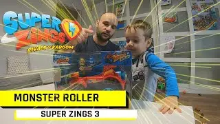 Nowość - MONSTER ROLLER I 2 EXTRA NOWE FIGURKI - SUPER ZINGS 🥇🚗 #10