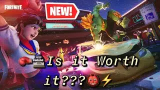 Fortnite | *NEW* SAKURA & BLANKA BUNDLE Review & Overview / is it Worth it??? (HADOOOKEN) 🥊🚗👹⚡️