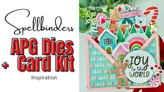 Cute Christmas Cards Using Spellbinders Oh What Fun Card Kit + APG Dies | Unboxing and Share