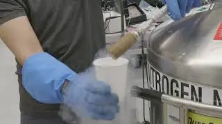 LIQUID NITROGEN in thermal camera recording