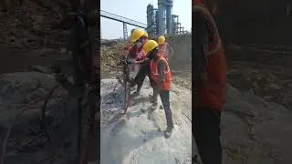 Rock Drilling before Chemical Blasting
